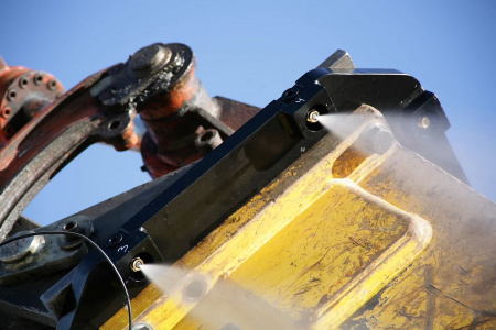 Система подавления пыли для экскаватора