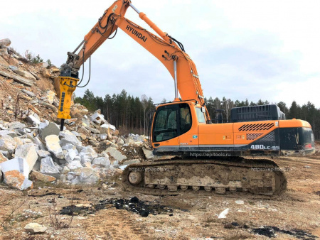 Тяжелый гидромолот Epiroc HB4100 для скальных работ