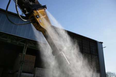 Система подавления пыли на экскаваторный гидромолот